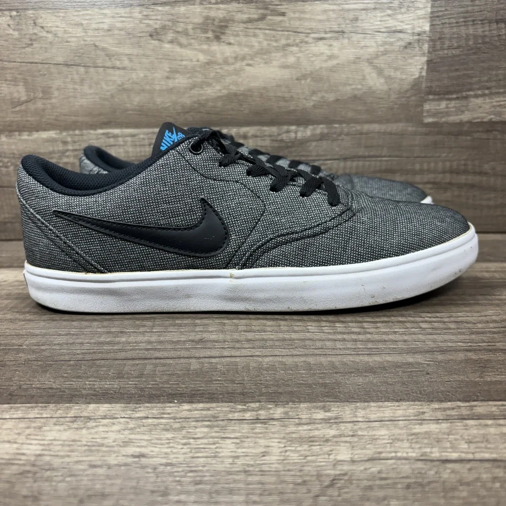 Nike SB Check Gray Black Mens US Size 10 EUR 44 843896-004 Sneakers - Picture 1 of 10
